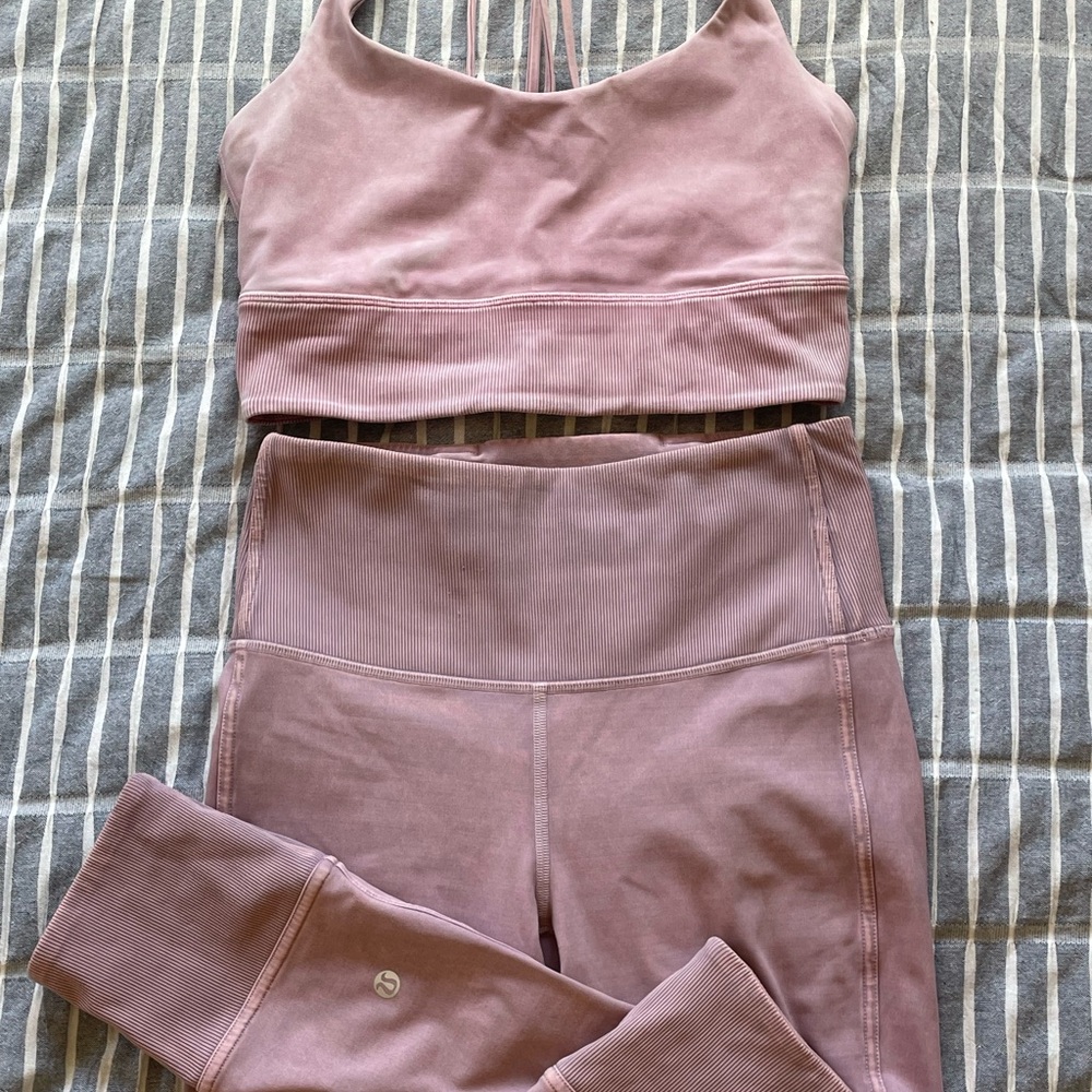 Lululemon Women's Pink Activewear Set